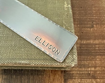 Custom Copper Bookmark, Personalized Gifts, Book Lover Gift, 7th Anniversary
