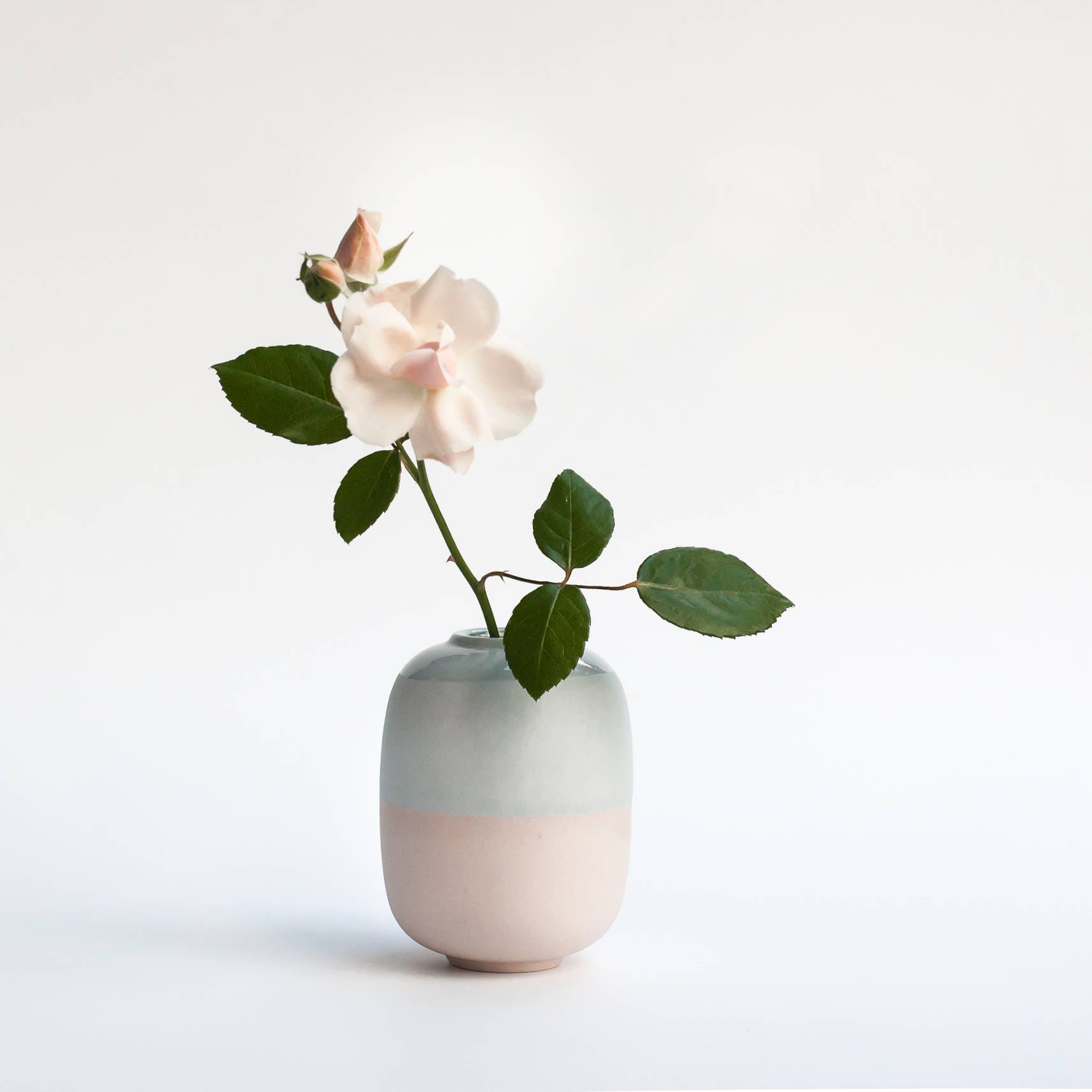 Pastel ceramic vase matte Ceramic bud vase handmade Modern | Etsy