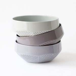 In Stock: Soup bowl, colorful porcelain breakfast bowl handmade, snack bowls, small bowl for fruits and berries, scandinavian kitchen