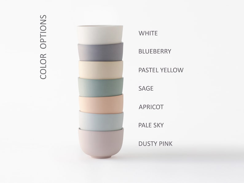 Minimalist cups in a range of pastel colors, porcelain tumblers perfect for pour over, coffee lover gift, coffee brewers cup, made to order image 10