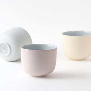 Minimalist cups in a range of pastel colors, porcelain tumblers perfect for pour over, coffee lover gift, coffee brewers cup, made to order image 6