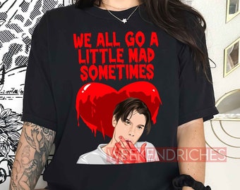 Billy Loomis Shirts, We All Go A Little Mad Sometimes Shirt, Vintage Scream Shirt, Drew Barrymore, Let's Watch Scary Movie, Stu Macher Tee