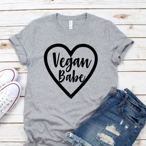 Vegan Babe Shirt, Vegan Gift, Vegan Shirt, Vegan T Shirt, Animal Lover Shirt, Vegan Clothing, Herbivore, Vegan T-Shirt, Vegetarian Shirt