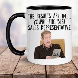 Weihnachtsgeschenk für Verkaufsmann, Verkaufsmann Geburtstagskarte, Lustiges Sales Representative Shirt, Bester VerkäuferBecher