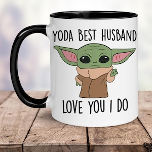 Yoda Best Husband Mug, Best Husband Ever Gift, Baby Yoda Mug, Funny Gift for Husband, Husband Birthday Card, World’s Best Husband Gift