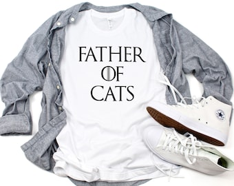 Father Of Cats Shirt, Mens Cat Shirt, Cat Dad Shirt, Cat Daddy T Shirt, Funny Cat Shirt, Cat Lover Gift, Father's Day Gift for Cat Dad