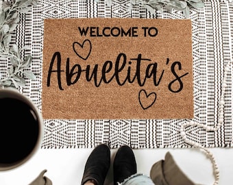 Abuelita Gift, Personalized Abuelita Gift, Christmas Gift for Abuelita, Abuelita Birthday Gift, Abuelita Door Mat, Mother's Day Gift