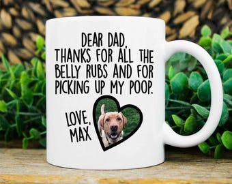 Hunde Papa Becher, personalisiertes Hunde Papa Geschenk vom Hund, Papa Geschenk vom Hund, personalisiertes Weihnachtsgeschenk vom Hund, Hundepapa Becher, Hundebesitzer Geschenk