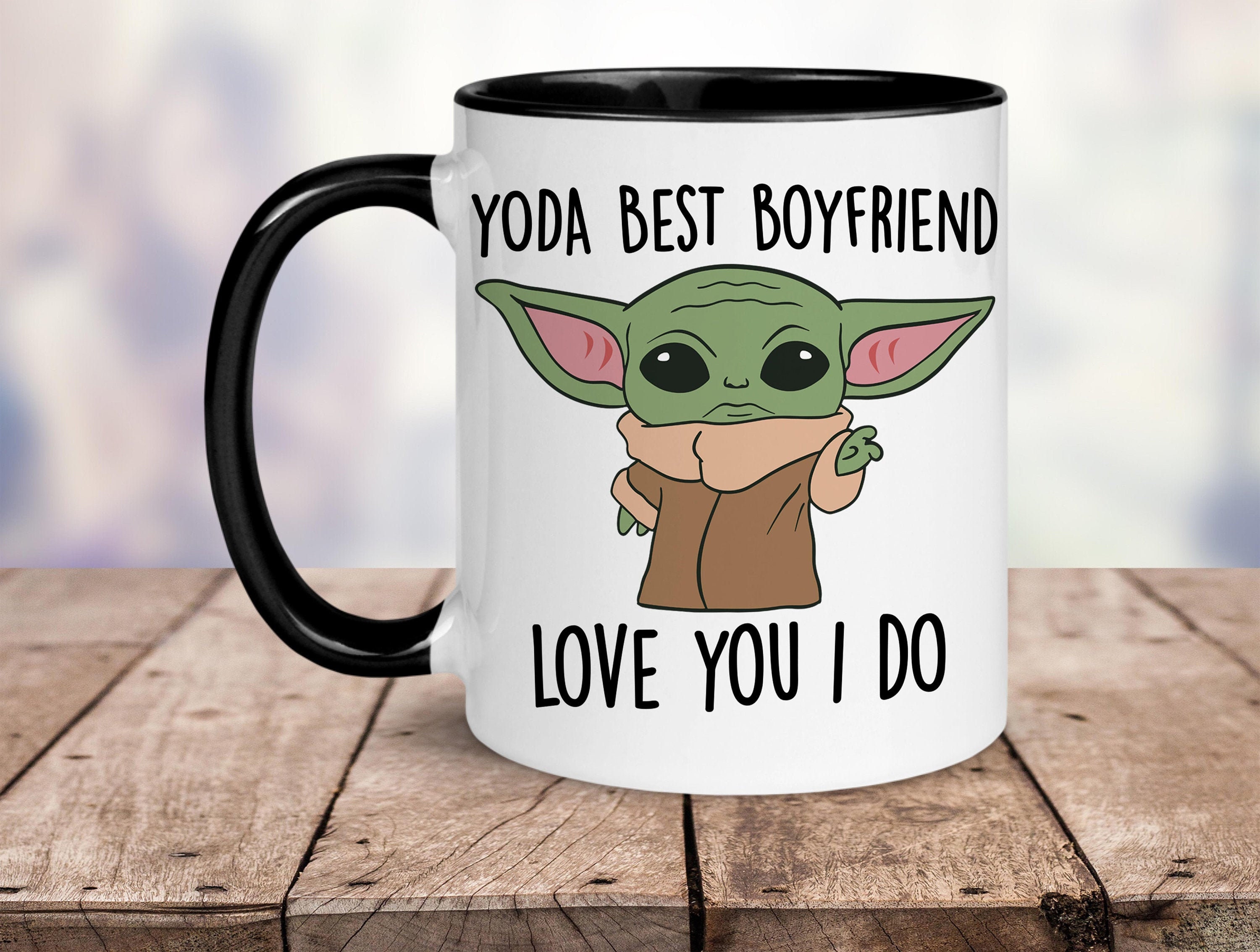 Yoda Best Boyfriend Mug Best Boyfriend Ever Baby Yoda Mug Etsy