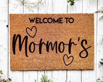 Mormor Gift, Personalized Mormor Gift, Christmas Gift for Mormor, Mormor Birthday Gift, Mormor Door Mat, Mother's Day Gift, Mormor Doormat