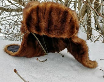 Recycled fur mink Hat child Hat