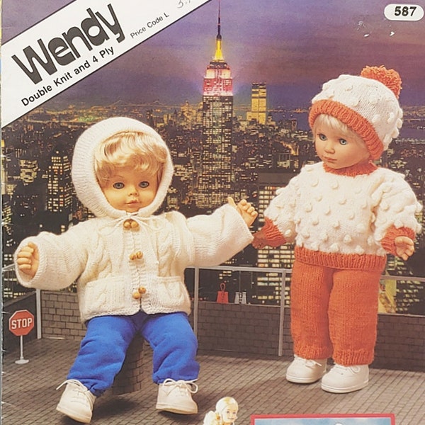 Wendy Dressing Up for Dolls: Knitting Patterns Book 587 - Perfect Guide for Creating Stylish Doll Outfits!