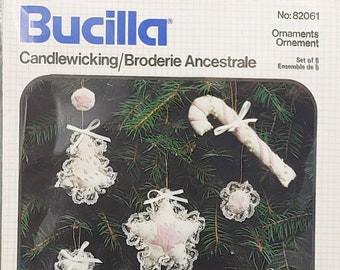 Colonial Charm Candlewicking Kit: Create Stunning Ornaments, Set of 5