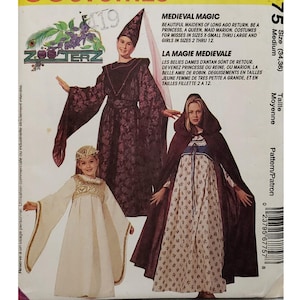 Medieval Costume Sewing Pattern McCall's 6775 Misses' Size Medium 34-36 Renaissance Dress