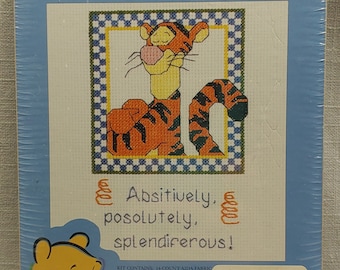 Winnie The Pooh Kids Room Cross Stitch Disney Characters Pooh and Tigger Cross Stitch Needlework Leisure Arts Booklet 3199 Chart Design Book
