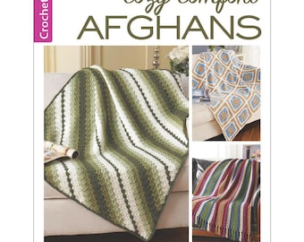 Leisure Arts Crochet Book 1160 Country Afghans