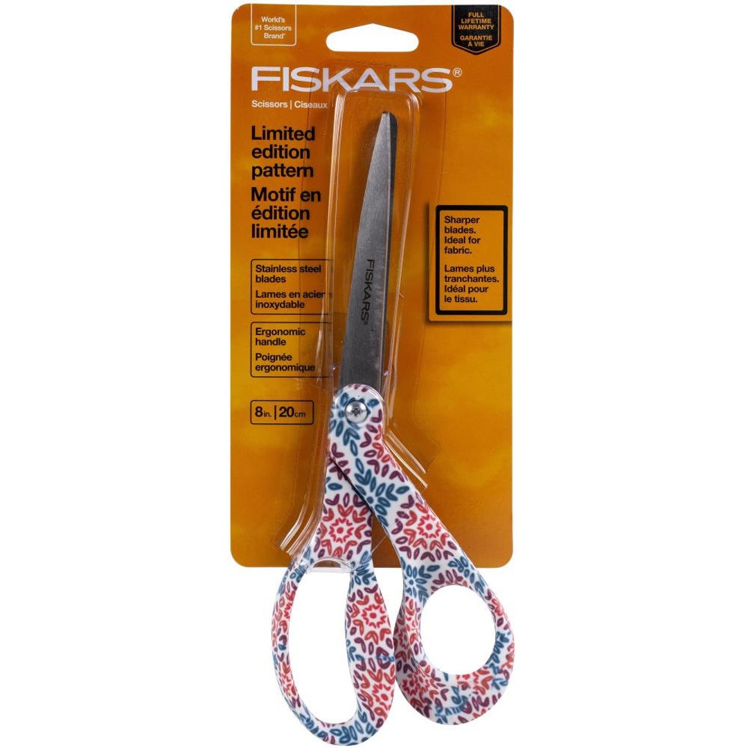 thumbnail image 2 of Fiskars 8-Inch Designer Scissors – 194512-1019, Classic Orange Handles 2 of 4