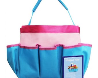 Pink/Teal Project Tote Bag