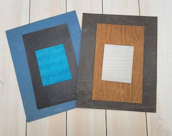 Assorted Leather Scrap Pack: DIY Craft Supplies, Small Pieces