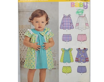 Babies Dress & Panties Sewing Pattern New Look 6275 Sizes NB-Small-Medium-Large UNCUT