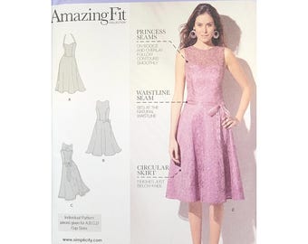 Simplicity 1606 Sewing Pattern: Misses' & Petite Dress Size 14-22 UNCUT