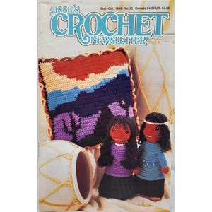Annie&#39;s Crochet Newsletter #35 Sept-Oct 1988 Vintage Crochet Patterns