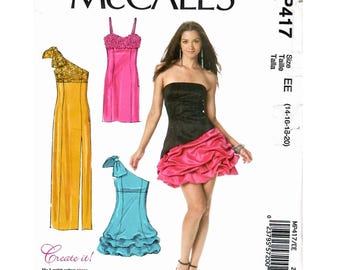 Misses' Evening and Cocktail Dresses - McCall’s Pattern MP417/M6283 Sizes 6-12 OR 14-20 UNCUT