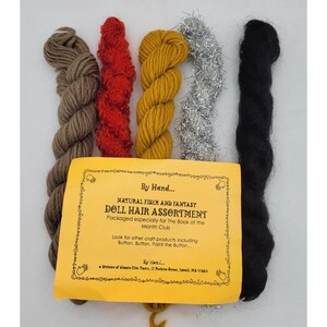 Vintage Doll Hair Lot: Natural Fiber & Fantasy Braids