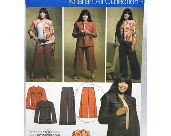 Simplicity Sewing Pattern 3870: Women's Jacket, Gauchos, Pants (Size 18W-24W Uncut)