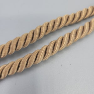 Gold Twisted Cording: Upholstery & Pillow Trim - 6 Yard Piece