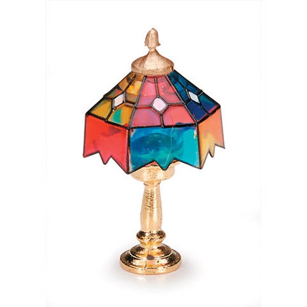 Tiffany Lamp Dollhouse Miniature Timeless Minis™ - Multicolor - 1" x .875"