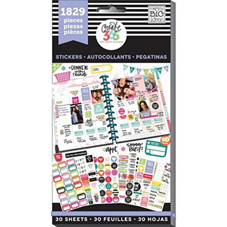 Me & My BIG Ideas Planner Basics Sticker Value Pack the Etsy