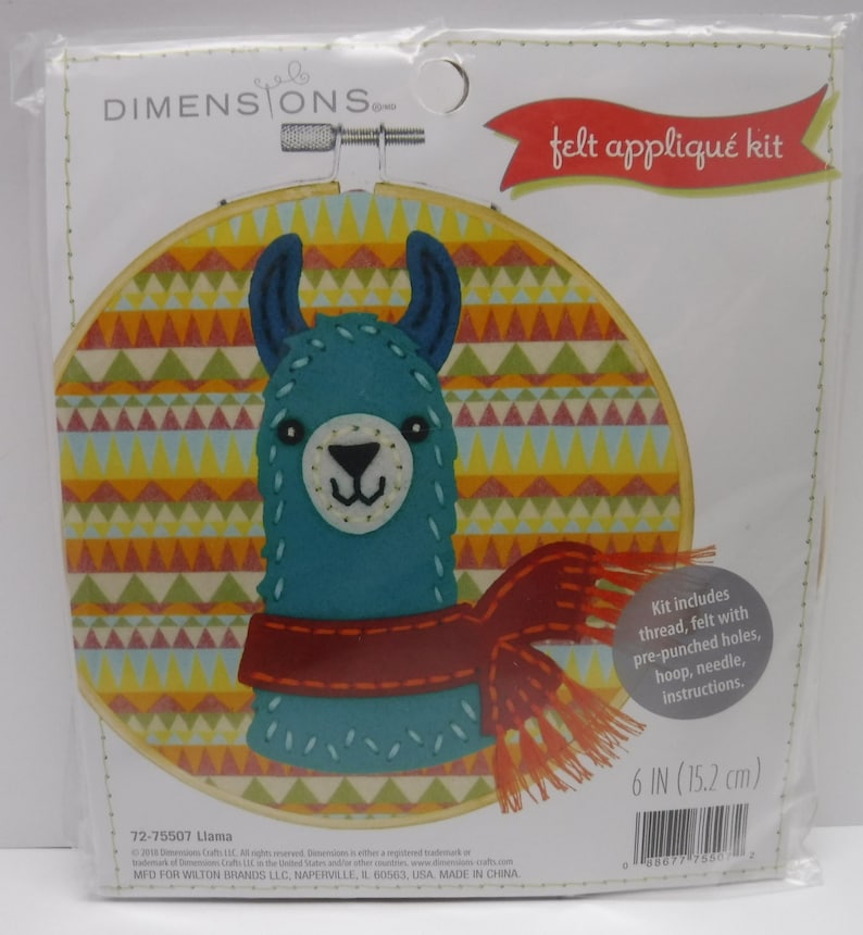 Dimensions Felt Applique' Kits Three Choices Llama Etsy