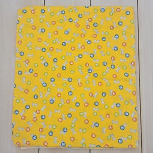 Dog Bone & Paw Print Cotton Fabric: 2 Yards, Pet Lover Sewing Material