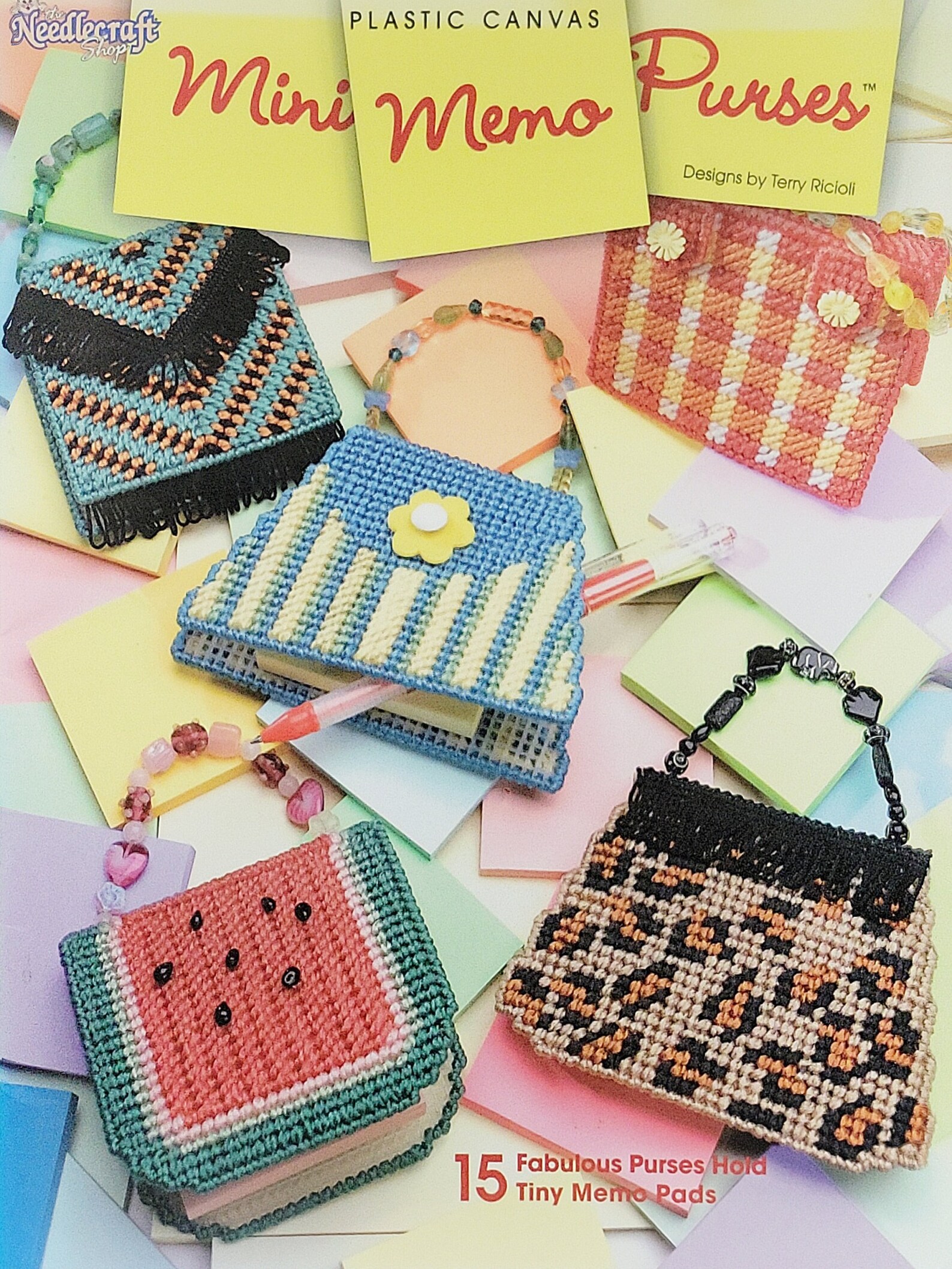 DIY Plastic Canvas Mini Memo Purses Pattern Book by Terry Riciolo 15 ...