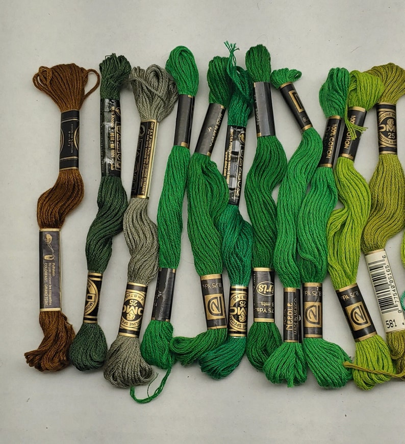 24 Skeins Iris DMC 25 DN Embroidery Floss Grab Bag Etsy