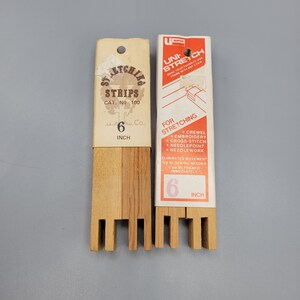Vintage 6 Keilrahmen Rahmen für Handarbeitsprojekte Verschönern Sie Ihre Stickerei mit rustikalem Charme Bild 2