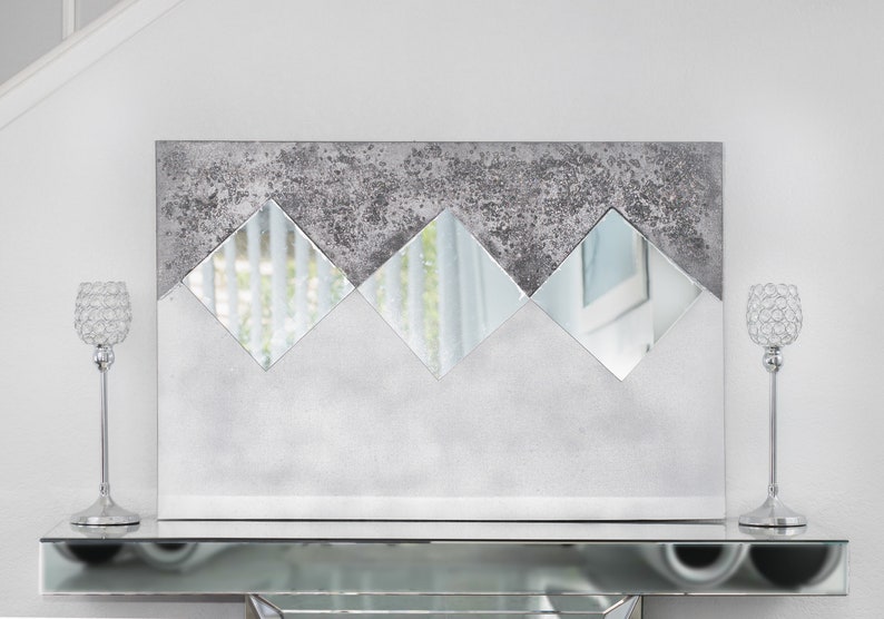 Glitter Painting Glitter Art Glitter Mirror Wall Art Etsy