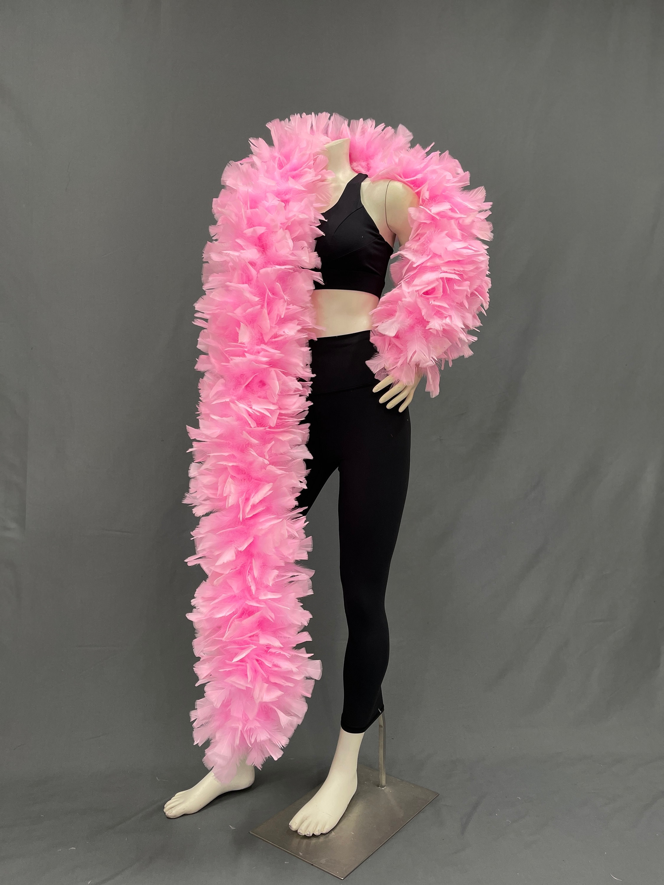 Larryhot Hot Pink Boa Feathers - 45g 2 Yards Boas for Party Bulk,Christmas,Wedding Centerpieces,Concert,Pet and Home Decoration(45g-HotPink)