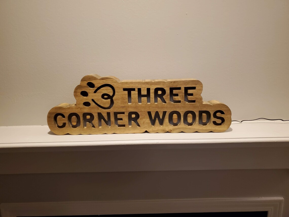 Custom Wooden LED Signs LED Sign Custom Wood Sign LED Art Etsy