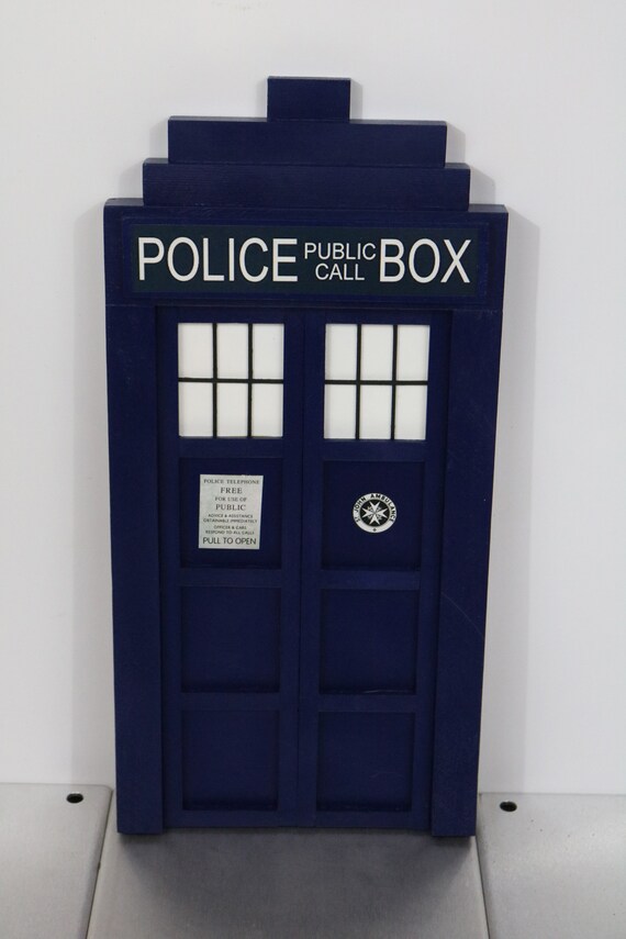Tardis Wall Art Doctor Who Wood Decor Dr