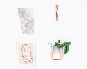 Leather Strap Plant Hanger | GIFT IDEA