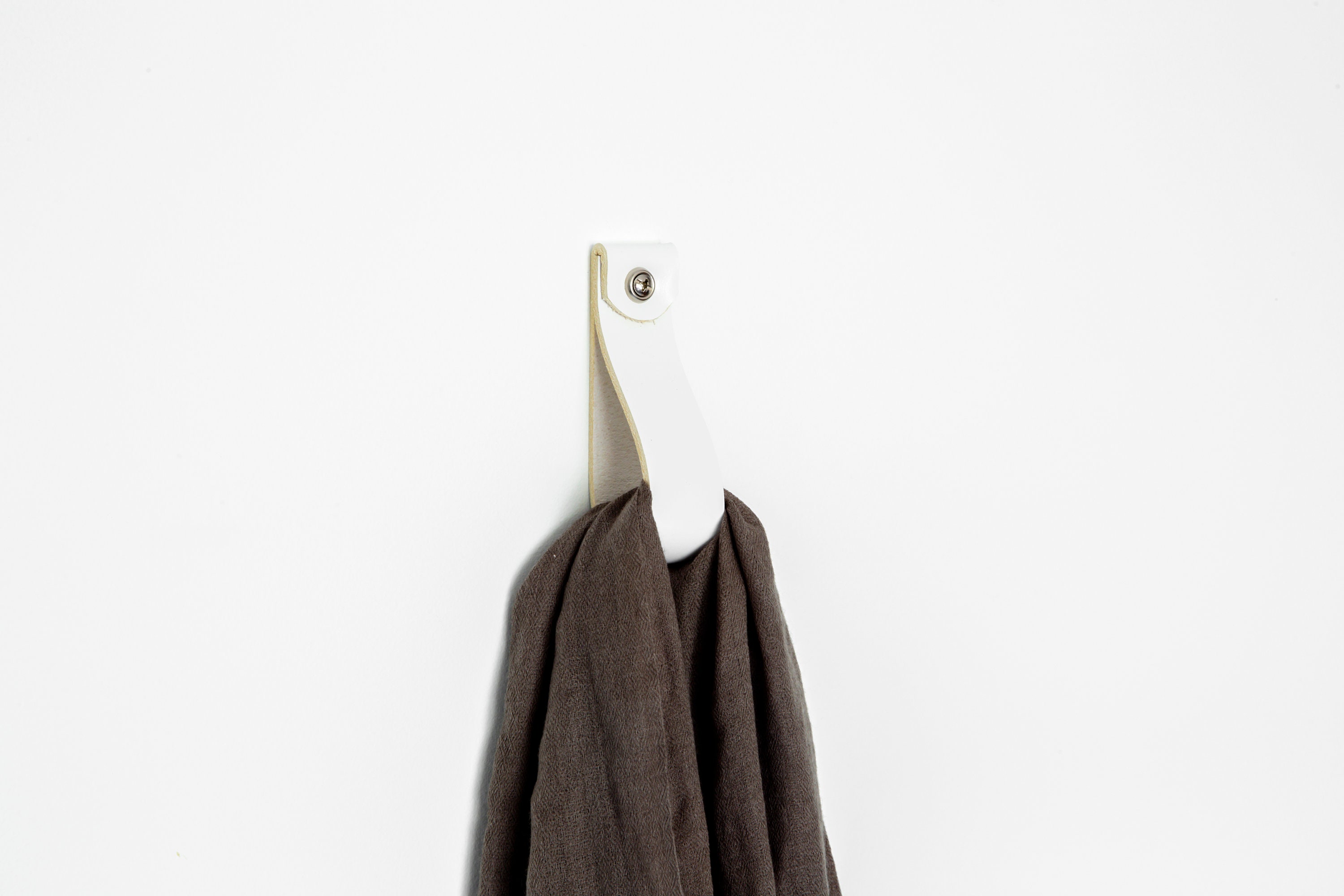 Leather Strap Hanger Wallmounted Hook Leather Loop Etsy Australia