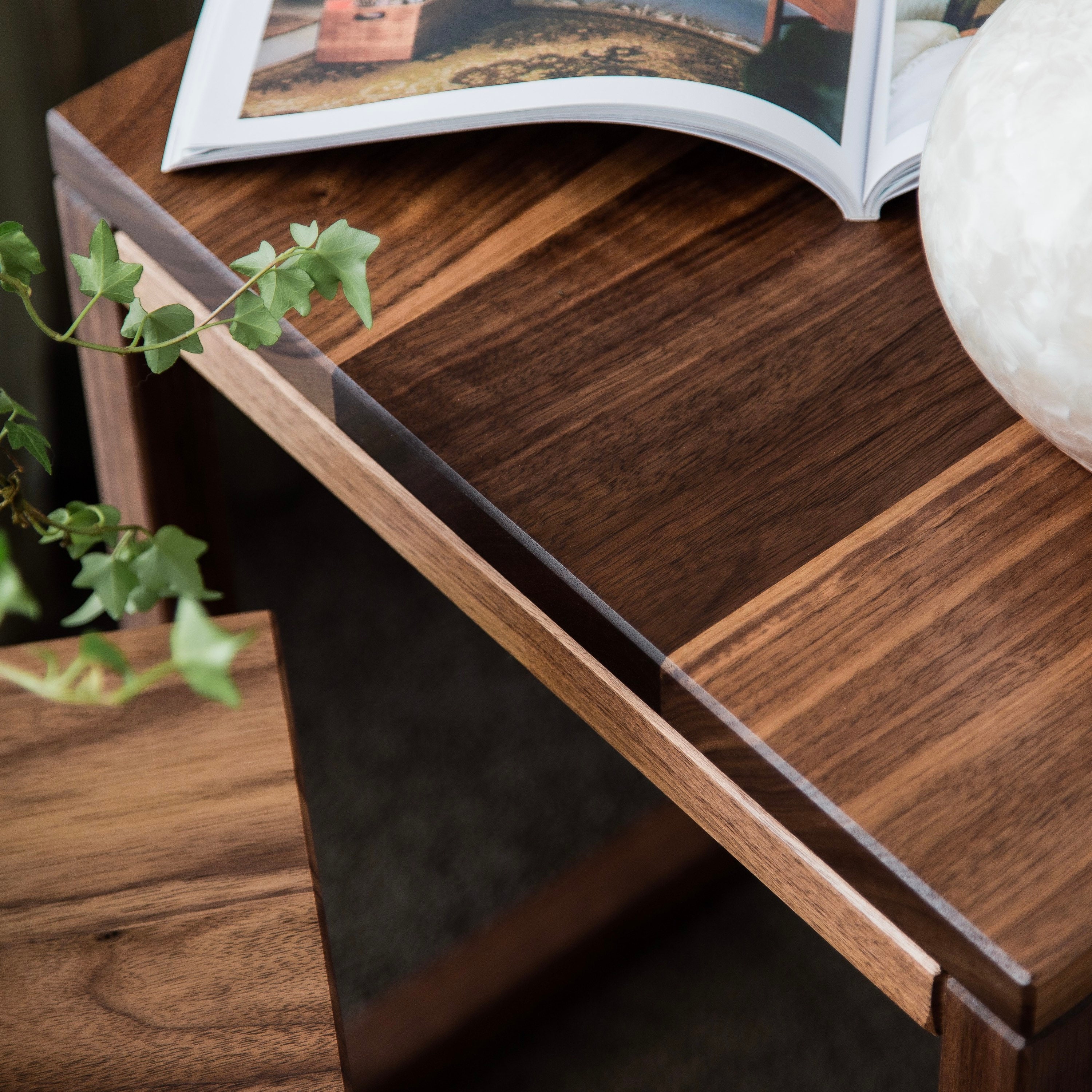 Square Nesting Tables in Walnut - Etsy Australia