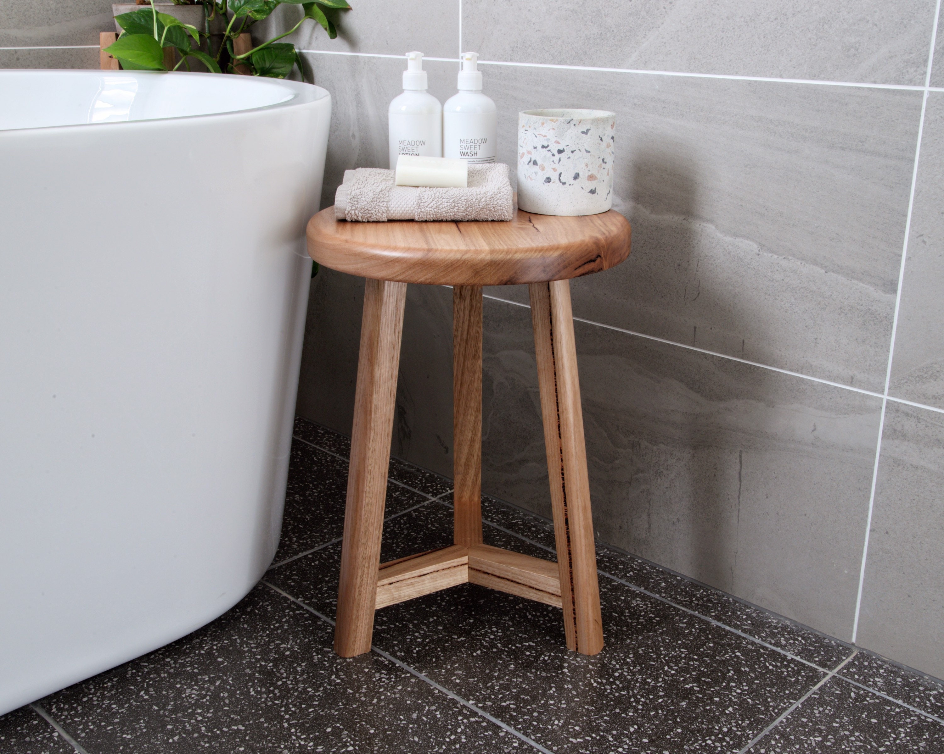 Wooden Round Stool Side table 