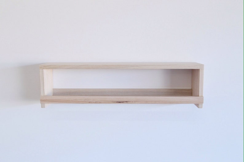 Small Shelf Wooden Book Ledge Timber Nursery Shelves Spice Rack image 10