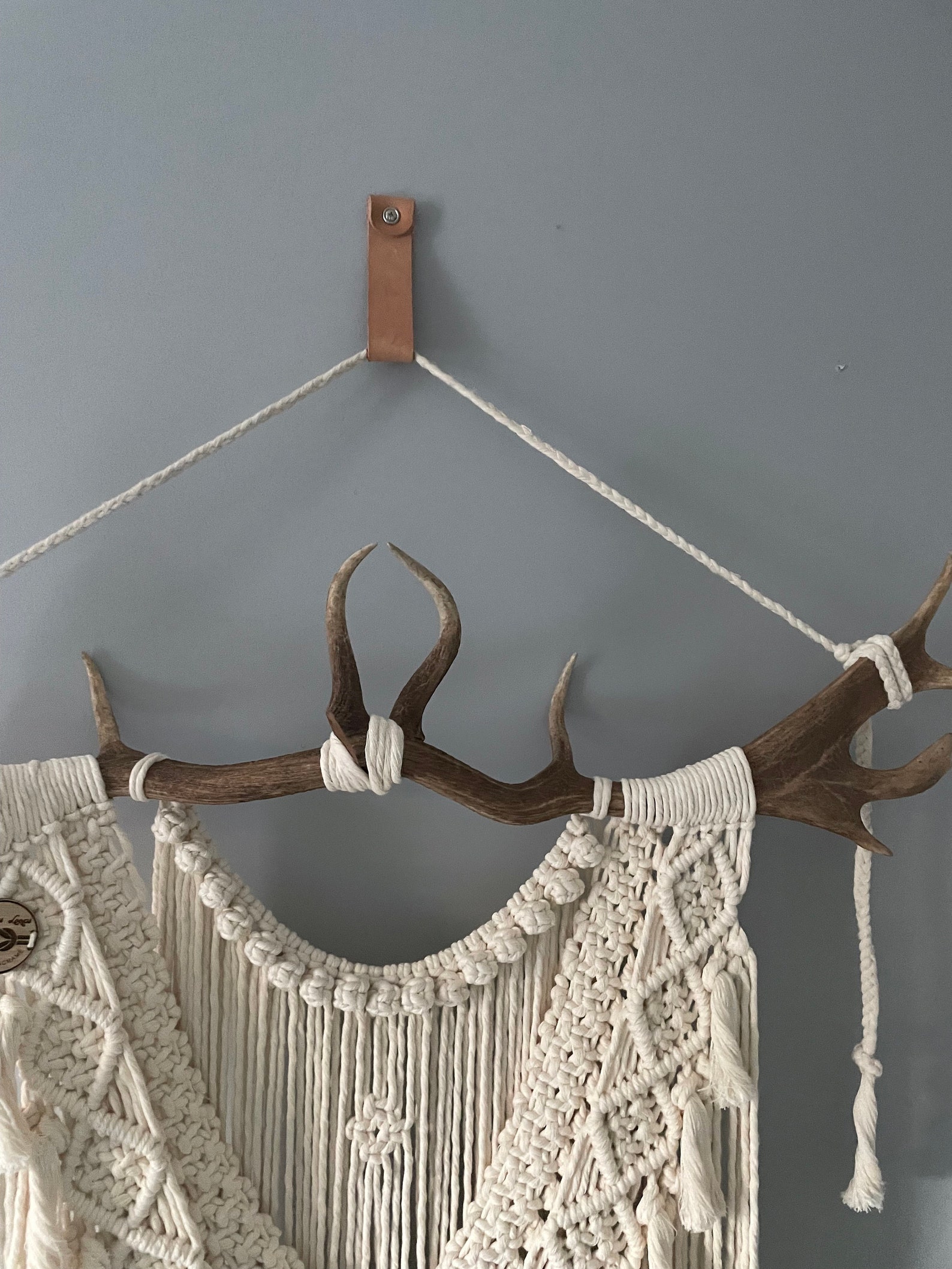 Leather Strap Hanger Wallmounted Hook Leather Loop Etsy Australia