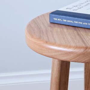 Round Stool | Rustic Wooden Side Table - Etsy
