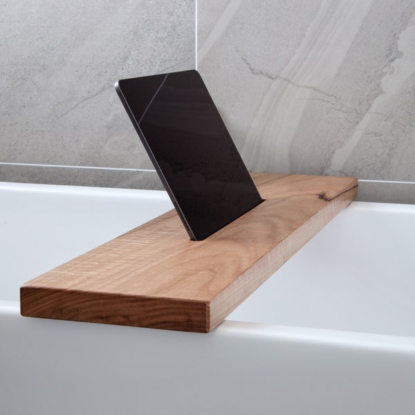 Bath Shelf | Wooden Bath Caddy | Rustic Timber Bath Board