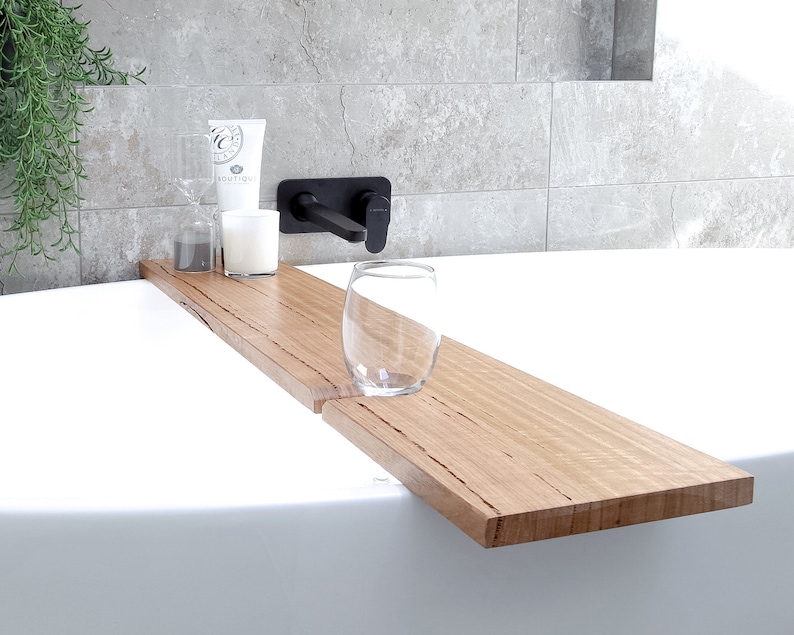 Caddie de bain  Planche de bain avec fente pour verre à vin image 7